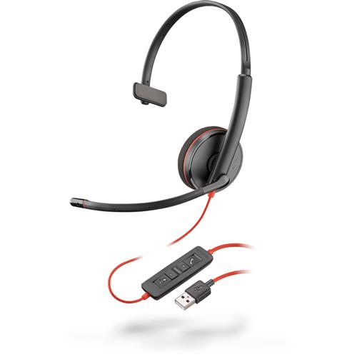 POLY Blackwire C3210 Headset Wired Head-band Office/Call center USB Type-A Black