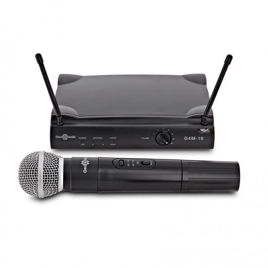 Single Handheld Wireless Microphone System by Gear4music