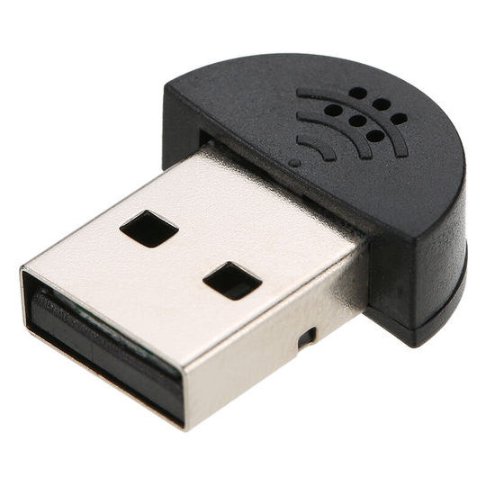 Asupermall - usb 2.0 Mini Microphone Mic Audio Adapter Driver Free for Laptop Desktop pc - Skype / msn / voip / Voice Recognition Software