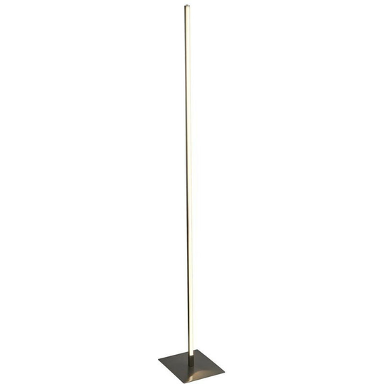 Searchlight Lighting - Searchlight Tribeca 1 Light led Floor Lamp, Temperature Colour Changing, Satin Silver 2700/3000/4000K