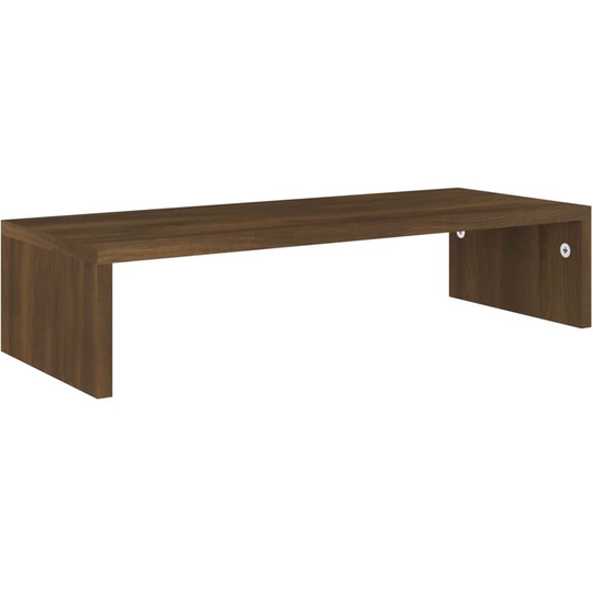 Monitor Stand Brown Oak 60x23.5x12 cm Engineered Wood Vidaxl Brown