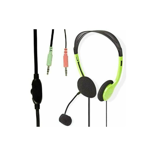 Loops - 2 pk 3.5mm Stereo Headphones & Microphone - VoIP Skype Facetime Phone pc Laptop