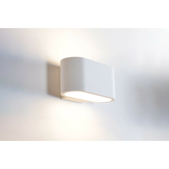 Integral Indoor Decorative Paintable Plaster Chania Wall Light IP20 For 1 x G9 Max 40W White