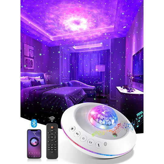Monly - Star Sky Projector, Baby Child Night Light, 41 led Light Galaxy Projector, Bluetooth Night Light Child Adult Baby, Star Sky Ceiling