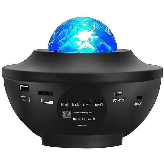 Galaxy Projector Light, Star Light Projector with Bluetooth Music Speaker, Bedroom Night Light Projector with Remote and Timer, Starry Projector