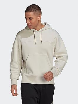 adidas Studio Lounge Fleece Hoodie, Beige, Size Xs, Men