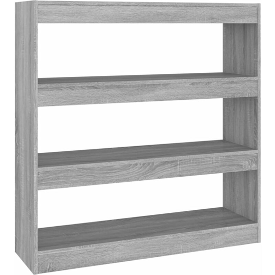 Book Cabinet/Room Divider Grey Sonoma 100x30x103 cm Vidaxl Grey