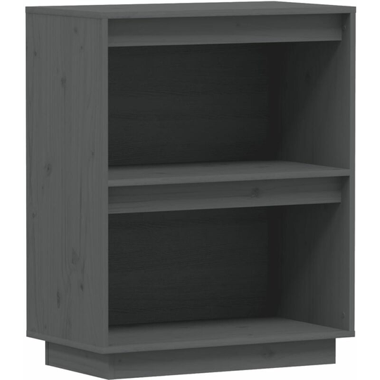 Console Cabinet Grey 60x34x75 cm Solid Wood Pine Vidaxl Grey