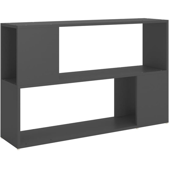 Book Cabinet Grey 100x24x63 cm Engineered Wood Vidaxl Grey