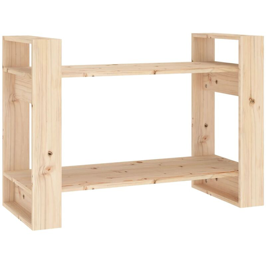 Book Cabinet/Room Divider 80x35x56.5 cm Solid Wood Pine Vidaxl Brown
