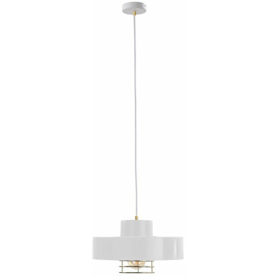 Keter Bossi Dome Pendant Ceiling Light Gold, White, 30cm, 1x E27
