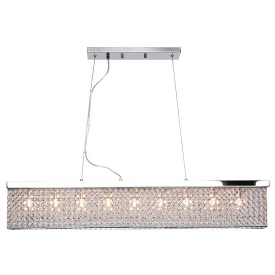 Linea Verdace Treasure Straight Bar Pendant Ceiling Light Chrome