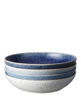 Denby Studio Blue 4-Piece Pasta Bowl Set