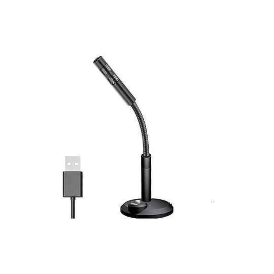Briday - usb Computer Microphone, usb pc Mute Button with led Indicator Plug & Play Mac / Windows Compatible for Recording, Youtube, Games