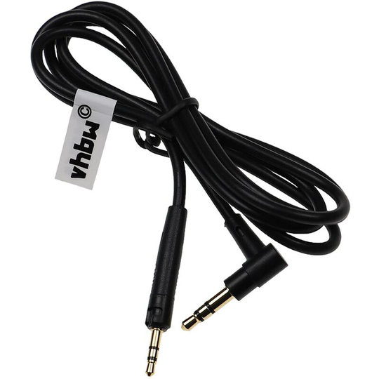Vhbw - Audio aux Cable compatible with Bose OE2, SoundLink, SoundTrue Headphones - With 3.5 mm Jack, 100cm, Black