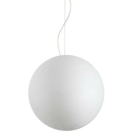 Ideal Lux carta - Indoor Globe Ceiling Pendant Lamp 1 Light White, E27
