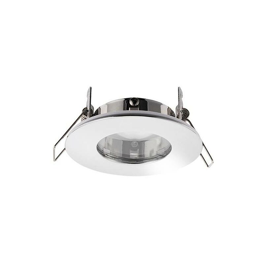 Saxby Speculo - led Fire Rated 1 Light Bathroom Recessed Light Chrome Plate, Glass IP65