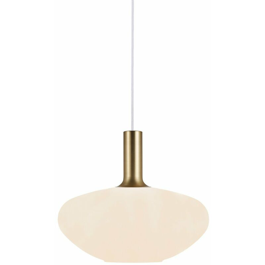 Nordlux Alton 35cm Dome Pendant Ceiling Light Black, Brass, E27