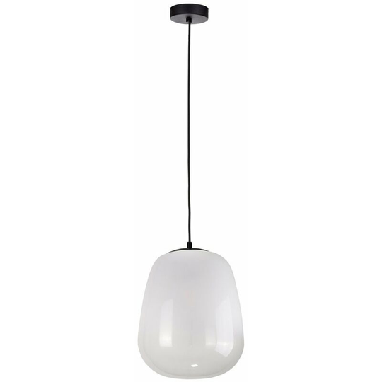 Keter Smoky Dome Pendant Ceiling Light White, Black, 26cm, 1x E27