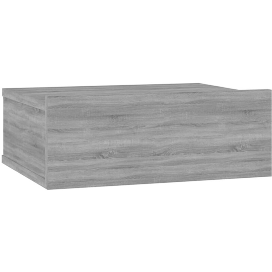 Floating Nightstand Grey Sonoma 40x30x15 cm Engineered Wood Vidaxl Grey