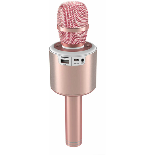 Asupermall - Professional N6 Wireless bt Karaoke Microphone with Dancing led Lights 2-in-1 Portable Handheld Karaoke Mic Speaker for Christmas