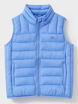Crew Clothing Boys Lightweight Padded Gilet - Light Blue, Light Blue, Size Age: 4-5 Years