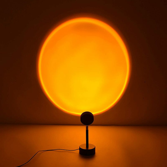 Sunset Projection Light, 180 Degree Rotating Rainbow Projection Light LED, Party Room Decoration Sunset Night Light Projector (Sunset)