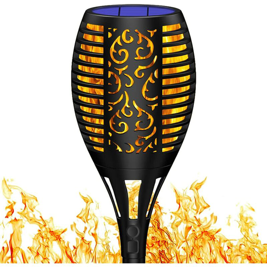 Aougo - Solar Torch Light Garden Torch Light Waterproof Solar Torch Outdoor Solar Torch Lights with usb Charging Solar Torch Decoration for