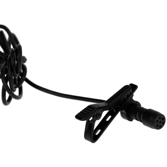 Asupermall - Super Lapel Lavalier Tie Clip Metal Mono Microphone 3.5mm with Collar Clip for Lound Speaker