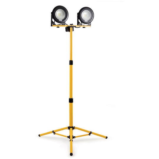 DF1200 20W led Twin Head Work Light with Telescopic Tripod E204070 110V:110V - Defender