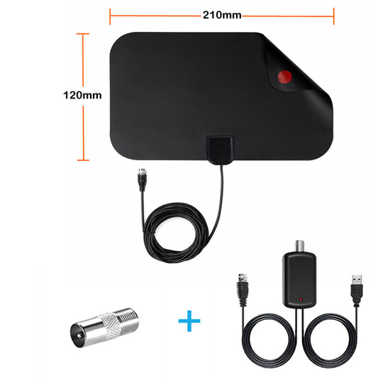 Thsinde - Freeview tv Aerial - DTA230 - Portable Digital Antenna for usb tv Tuner/DVB-T Television/DAB Radio - With Suction Mount