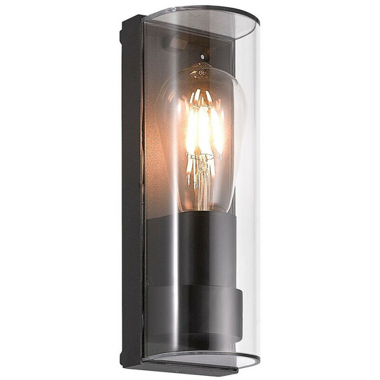 Luminosa Lighting - Wall Lamp Curved, 1 x E27, IP65, Anthracite