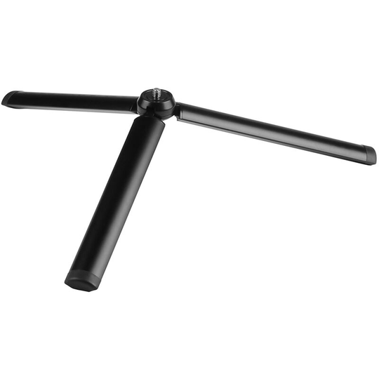 Aluminum Video Table Tripod 8cm with Universal 1/4-inch Interface for dslr slr Camera Stabilizer Phone Mounting,Black - Black