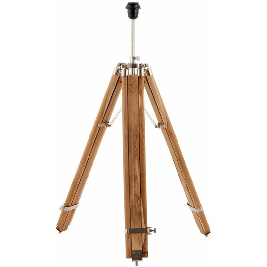 Wood Tripod Floor Lamp Height Adjustable Standing Living Room Light Base Legs