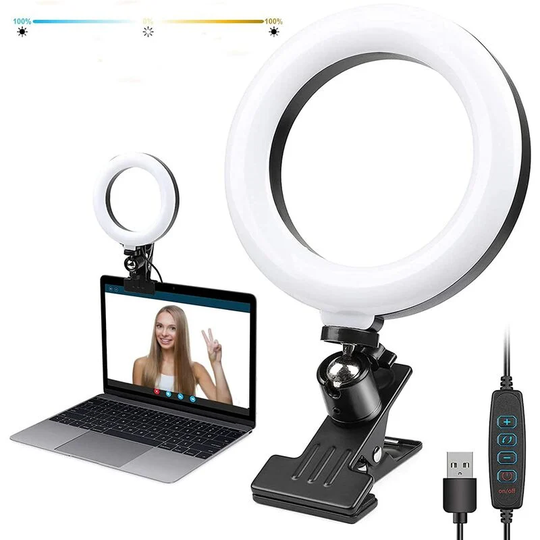 Langray - led Video Conference Light, Video Conference Lighting for Desktop Web Video Conferencing Book, Remote Work, Self-Broadcasting Youtube TikTok