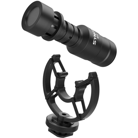 Asupermall - synco Mic-M1S On-camera Video Microphone Cardioid Condenser Mic with Shock Mount Windshield Carry Bag 3.5mm trs & trrs Cables for dslr