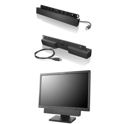 Lenovo USB Soundbar 2.0 channels 2.5 W Black