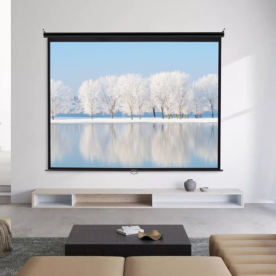 92 Inch hd Manual Pull Down Projector Screen - Livingandhome
