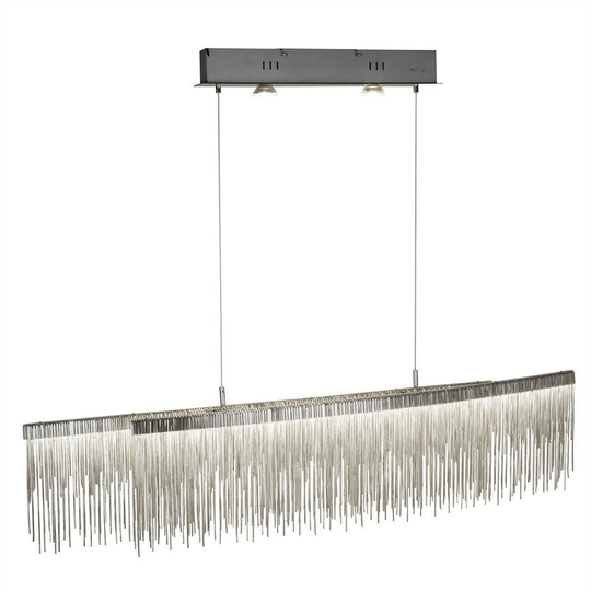 Searchlight Memphis - led 2 Light Ceiling Pendant Bar Satin Silver
