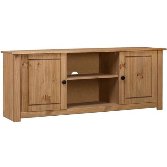Devenirriche - tv Cabinet 120x40x50 cm Solid Pine Wood Panama Range - Brown