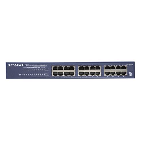 Netgear 24-port Gigabit Rack Mountable Network Switch Unmanaged Blue