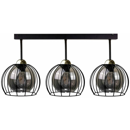 Keter Solo Semi Flush Light Black, 30cm, 3x E27