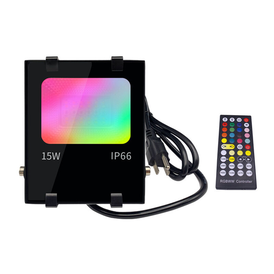 Betterlifegb - rgbw Projector led Exterior 15W Controlled by Smartphone, Intelligent rgb Spot led Color, IP66 Waterproof, 20 Modes 16 Million Colors,