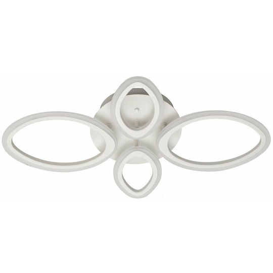 Helam Messina Integrated Led Semi Flush Light White 73cm
