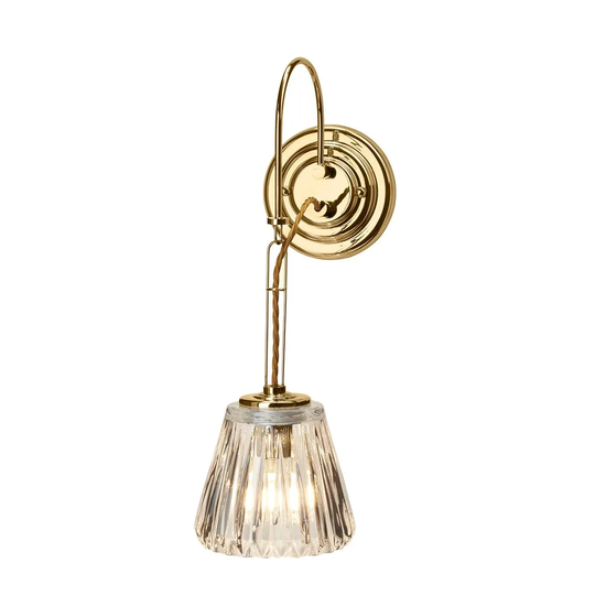 Elstead Lighting Demelza 1 Light Wall Light Polished Brass
