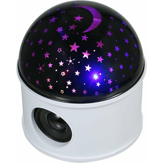 LED Ball Light Projector Light BT Music Speaker Player 360° Rotation Projector for Bedroom DJ Party Lamp USB Powered Projector Night Light Type 1