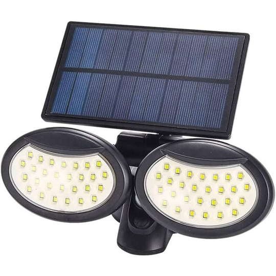 Aougo - Solar Wall Sconce Outdoor, 56 led Wall Lamp Solar Security Outdoor Electrumization Solar Motion Sensor Lights-IP65 Waterproof Safety Solar