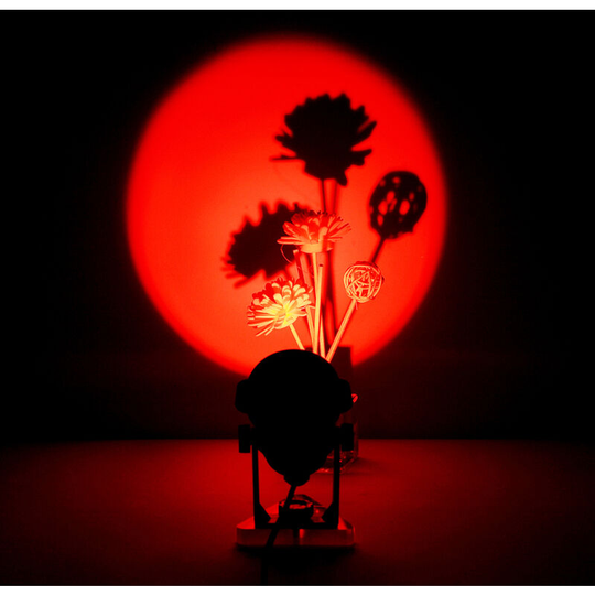 Superseller - Sunset Projection Lamp Sunset Light Projector led Night Light Romantic Visual Ambient Light, Maple Leaf Red - Maple Leaf Red