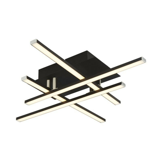 Searchlight matrix - Integrated Led Flush Fitting 4 Light Black