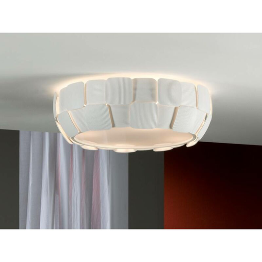Schuller Quios - 4 Light Flush Ceiling Light Matt white, E27